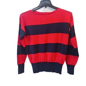 Womens sweater, Medium Red and blue NWT